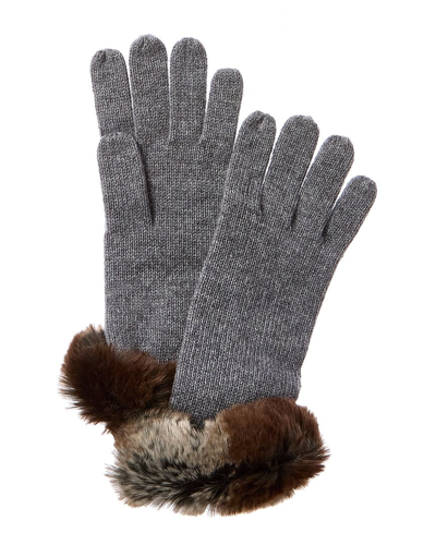 Shop Phenix Cashmere Gloves In Grey
