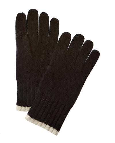 Shop Phenix Jersey Tipped Cashmere Tech Gloves In Black