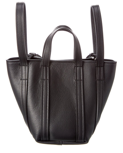 Shop Balenciaga Everyday Xs North-south Leather Tote In Black