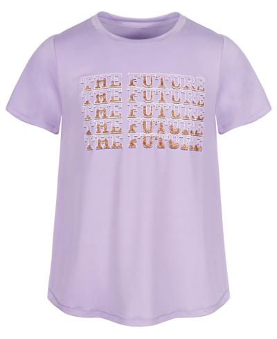Shop Id Ideology Big Girls Future Short-sleeve T-shirt, Created For Macy's In Lilac Breeze
