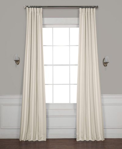 Shop Exclusive Fabrics & Furnishings Blackout Faux Linen Panel, 50" X 96" In White