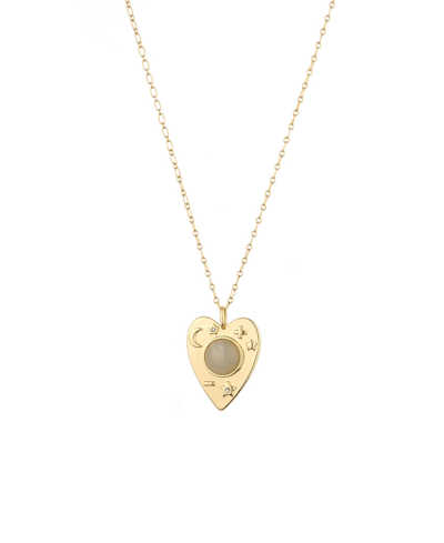 Shop Charged Heart Pendant Necklace In Amazonite