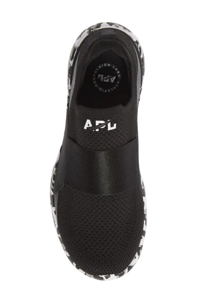 Shop Apl Athletic Propulsion Labs Techloom Bliss Knit Running Shoe In Black / White / Leopard