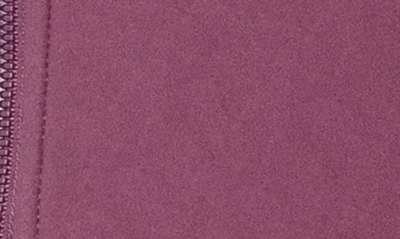 90 Degree By Reflex Cropped Zip Up Hooded Jacket In Mauve Wine