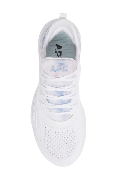 Shop Apl Athletic Propulsion Labs Techloom Tracer Knit Training Shoe In White / Pastel / Tie Dye