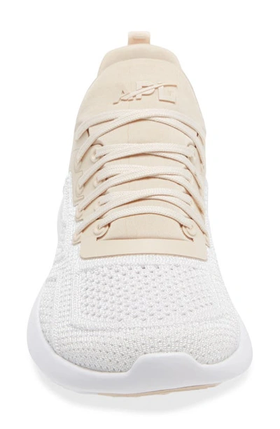Shop Apl Athletic Propulsion Labs Techloom Tracer Knit Training Shoe In Beach / Metallic Pearl / White