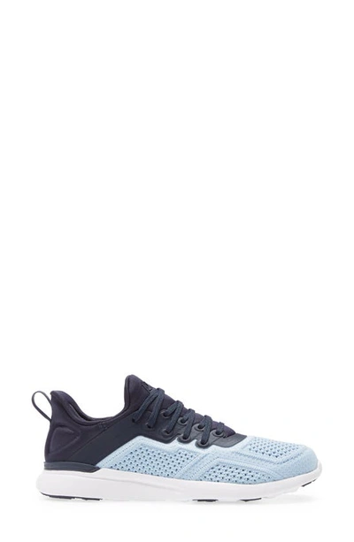 Shop Apl Athletic Propulsion Labs Techloom Tracer Knit Training Shoe In Midnight / Ice Blue / White