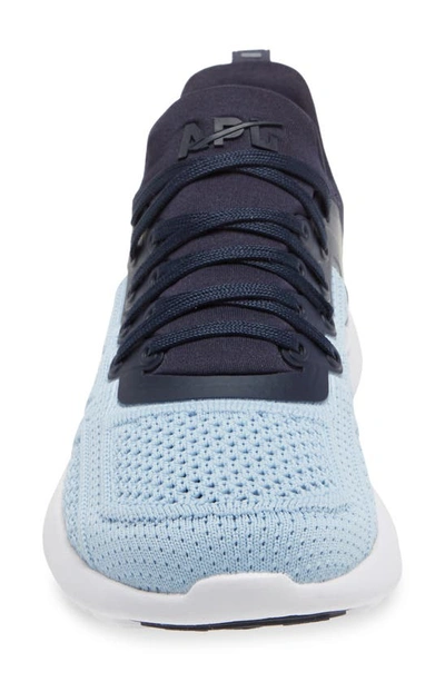 Shop Apl Athletic Propulsion Labs Techloom Tracer Knit Training Shoe In Midnight / Ice Blue / White