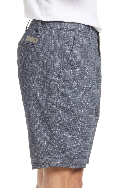 Ag Wanderer Print Chino Shorts In Shaw Grey Multi