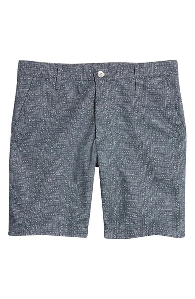 Shop Ag Wanderer Print Chino Shorts In Shaw Grey Multi