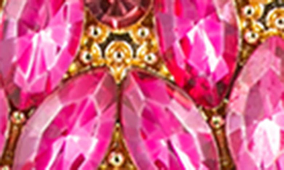Eye Candy Los Angeles Stephanie Hot Pink Loop Drop Earrings In Pink