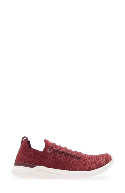 Shop Apl Athletic Propulsion Labs Techloom Breeze Knit Running Shoe In Burgundy/ White