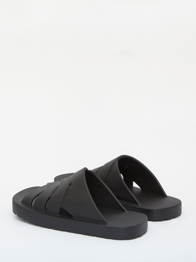 Shop Bottega Veneta Flintston Sandals In Black