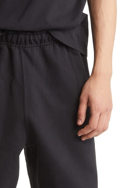 Shop Nike Lab Fleece Sweatpants In Black/ White