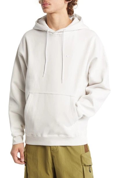 Shop Nike Hooded Sweatshirt In Phantom/ White