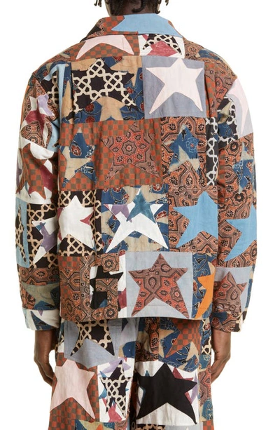 Shop Story Mfg. Worf Star Patchwork Organic Cotton Jacket In Star Scraps Patchwork