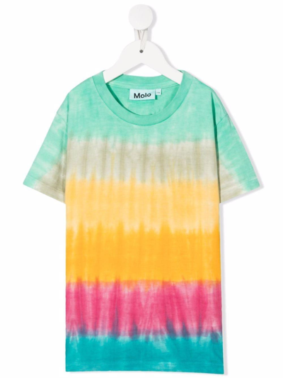 Shop Molo Roxo Rainbow Tie Dye T-shirt In Multicolor