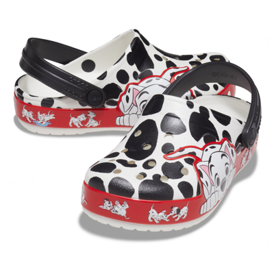 Shop Crocs 101dalmatians Iconic Comfort  In Bianco