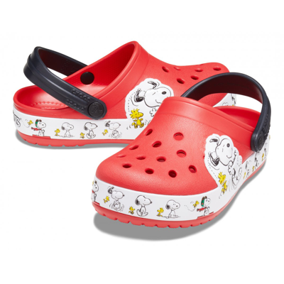 Shop Crocs Peanuts Iconic Comfort  In Rosso