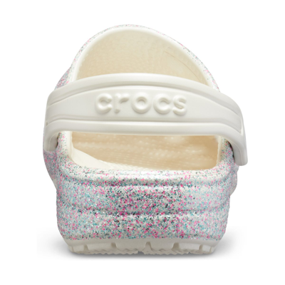 Shop Crocs Glittered Iconic Comfort  In Rosa