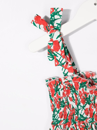Philosophy Dress With Floral Pattern In Rosso