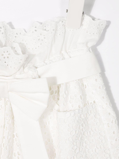 Philosophy Di Lorenzo Serafini Sangallo Lace Shorts In Bianco