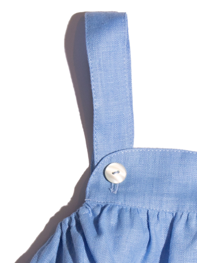 Siola Linen Romper In Cielo