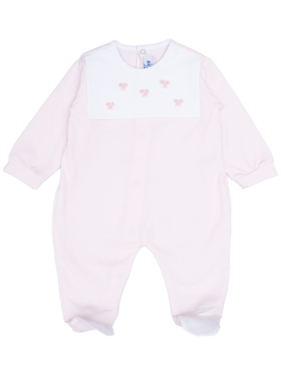 Shop Siola Onesie With Bows In Rosa