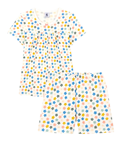 Shop Petit Bateau Two-piece Pajamas In Multicolor