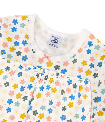 Petit Bateau Two-piece Pajamas In Multicolor