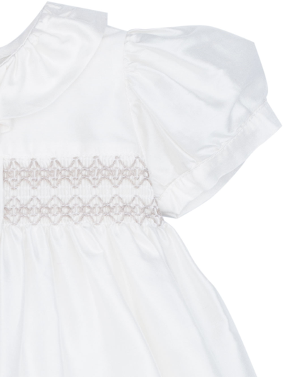 Shop Siola Dress With Embroidery In Panna