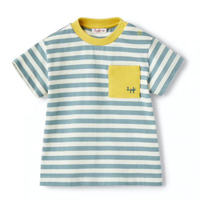 Shop Il Gufo Striped T-shirt In Verde