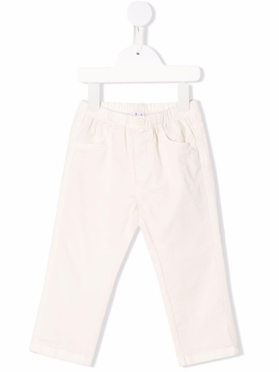 Il Gufo Solid Color Trousers In Panna