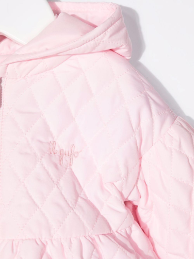 Shop Il Gufo Quilted Jacket In Rosa