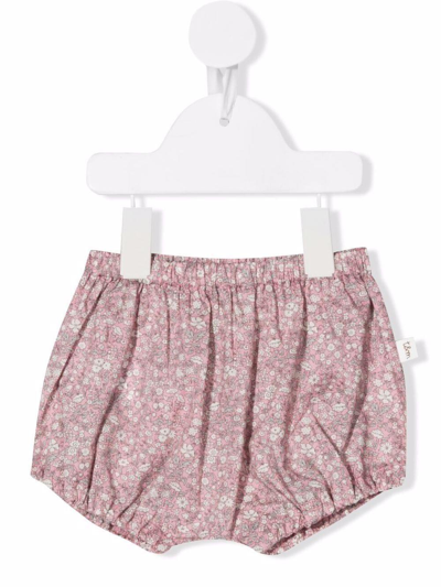 Teddy&amp;minou Floral Printed Culotte In Rosa