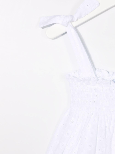 Siola Sleeveless Flared Dress In Bianco