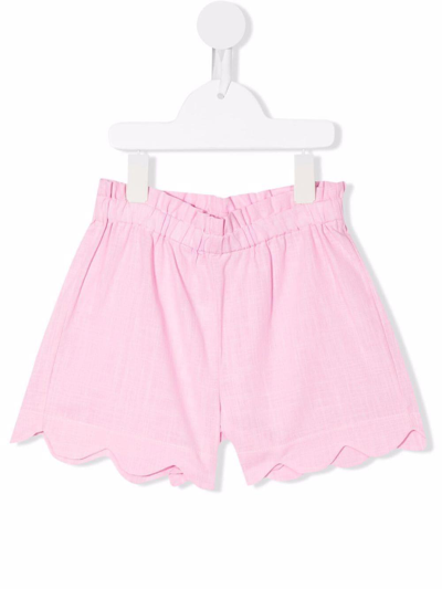 Shop Siola Solid Color Shorts In Rosa