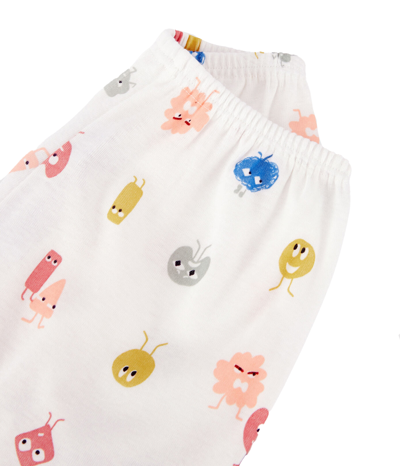 Shop Petit Bateau Pajamas With Smiley Faces In Multicolor