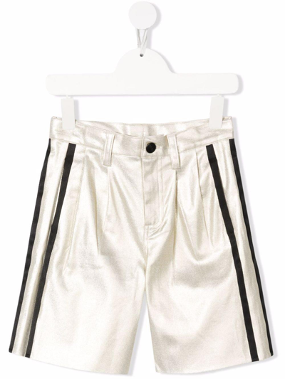 Shop Dkny Shorts With Bands In Oro