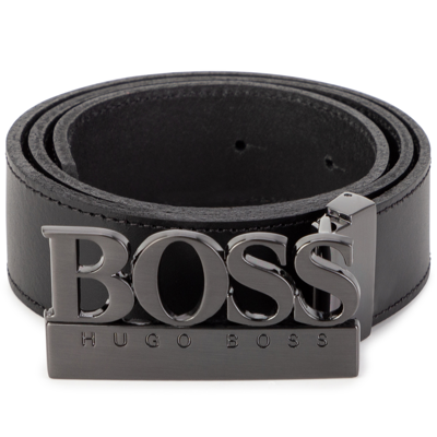 Hugo Boss Belt With Logo In Nero | ModeSens