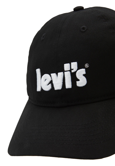 Shop Levi&#039;s Hat With Embroidery In Nero