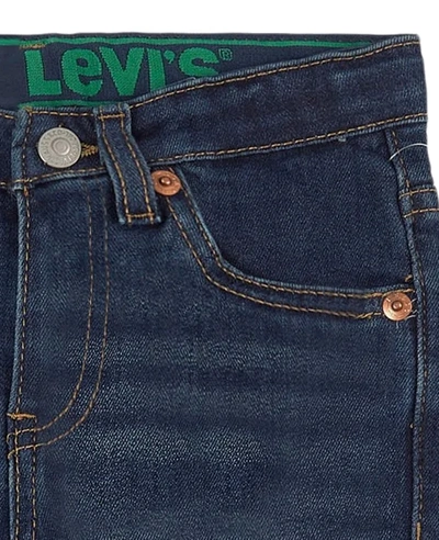 Shop Levi&#039;s Dark Wash Denim Bermuda In Jeans
