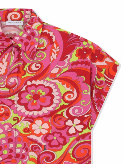 Dolce & Gabbana Floral Paisley Print Shirt In Fantasia
