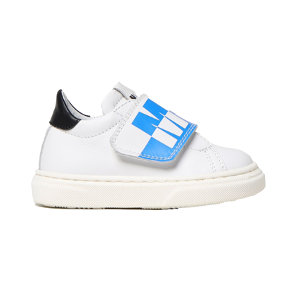 Shop Msgm Sneakers With Touch-strap Fastening In Bianco