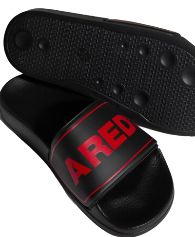 Shop Dsquared2 Slippers With Logo In Nero