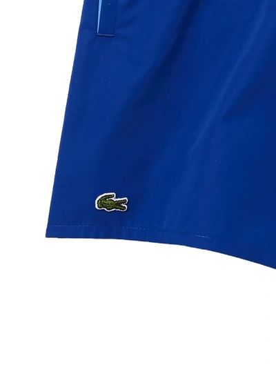 Shop Lacoste Boxer Swimsuit With Logo In Blu