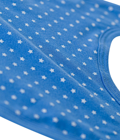 Petit Bateau Bib With Stars In Blu