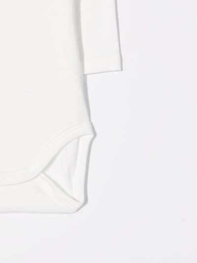 Petit Bateau Three-piece Pajama Set In Bianco