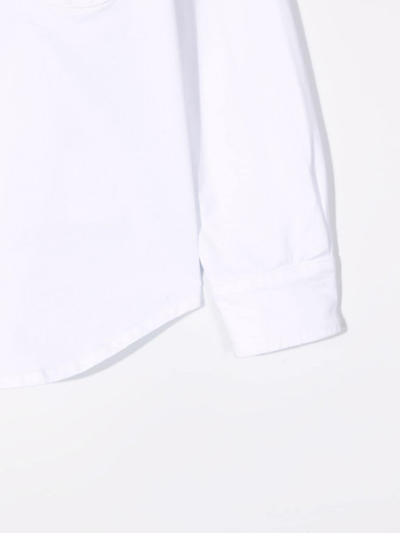 Fay Junior Shirt With Hook In Bianco