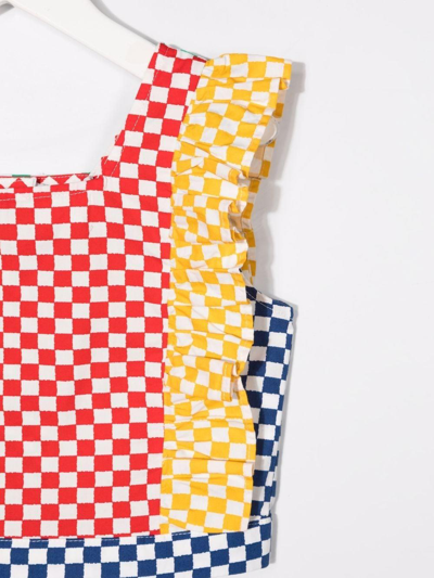 Stella Mccartney Checkered Top In Multicolor